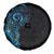 New Zealand Maori Koru Art Traditional Tattoo Spare Tire Cover Paua Shell