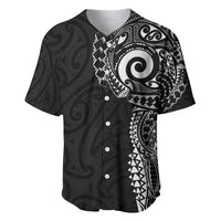 New Zealand Maori Koru Art Traditional Tattoo Baseball Jersey Simple Style