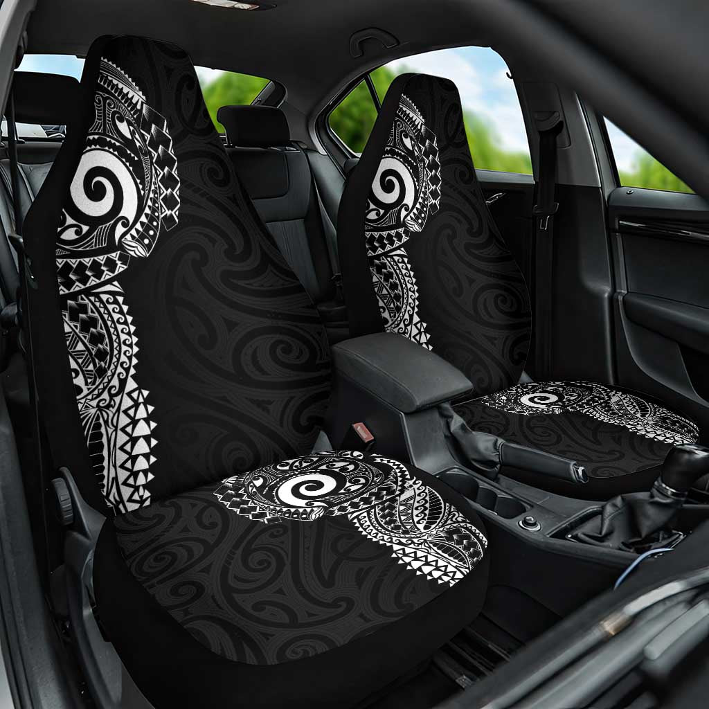 New Zealand Maori Koru Art Traditional Tattoo Car Seat Cover Simple Style