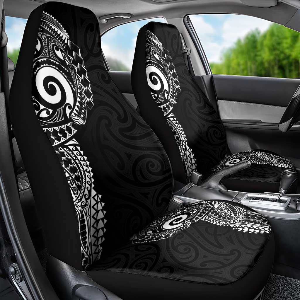 New Zealand Maori Koru Art Traditional Tattoo Car Seat Cover Simple Style
