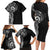 New Zealand Maori Koru Art Traditional Tattoo Family Matching Long Sleeve Bodycon Dress and Hawaiian Shirt Simple Style