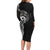 New Zealand Maori Koru Art Traditional Tattoo Family Matching Long Sleeve Bodycon Dress and Hawaiian Shirt Simple Style