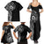 New Zealand Maori Koru Art Traditional Tattoo Family Matching Summer Maxi Dress and Hawaiian Shirt Simple Style