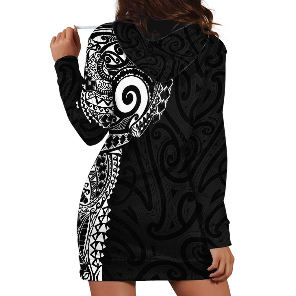 New Zealand Maori Koru Art Traditional Tattoo Hoodie Dress Simple Style