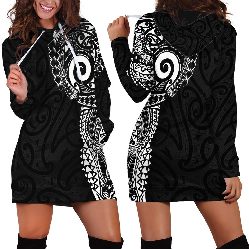 New Zealand Maori Koru Art Traditional Tattoo Hoodie Dress Simple Style
