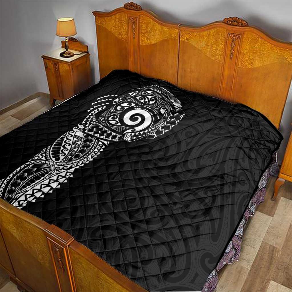 New Zealand Maori Koru Art Traditional Tattoo Quilt Simple Style