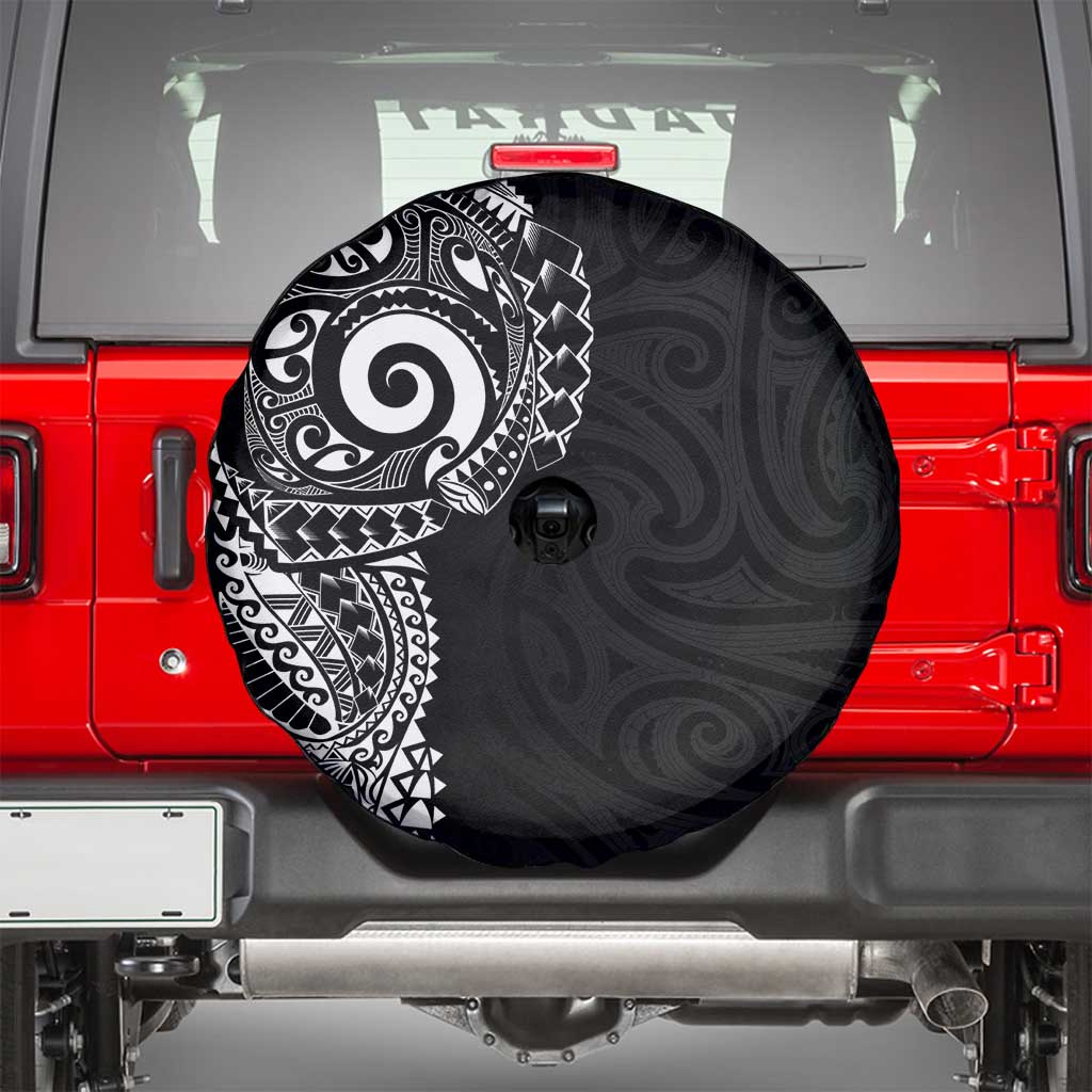 New Zealand Maori Koru Art Traditional Tattoo Spare Tire Cover Simple Style