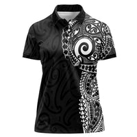 New Zealand Maori Koru Art Traditional Tattoo Women Polo Shirt Simple Style