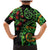 New Zealand Koru Plants and Pohutukawa Family Matching Mermaid Dress and Hawaiian Shirt Maori Tattoo Pattern