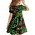 New Zealand Koru Plants and Pohutukawa Family Matching Mermaid Dress and Hawaiian Shirt Maori Tattoo Pattern