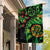 New Zealand Koru Plants and Pohutukawa Garden Flag Maori Tattoo Pattern