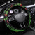 New Zealand Koru Plants and Pohutukawa Steering Wheel Cover Maori Tattoo Pattern
