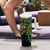 New Zealand Koru Plants and Pohutukawa Tumbler With Handle Maori Tattoo Pattern