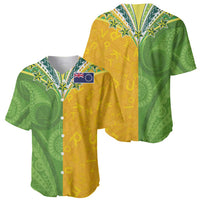 Cook Islands Language Week Baseball Jersey Tatau Pattern and Rarotongan Alphabet - Polynesian Pride