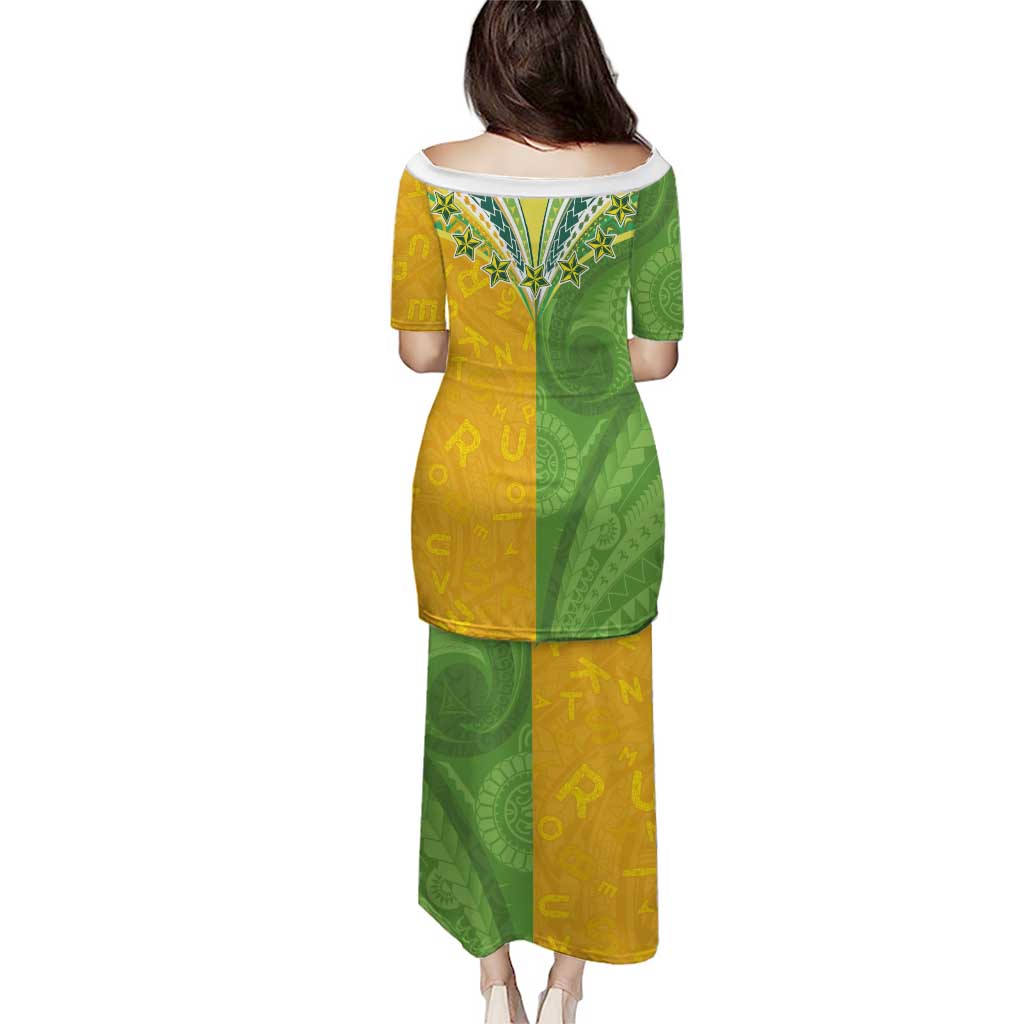 Cook Islands Language Week Puletasi Tatau Pattern and Rarotongan Alphabet - Polynesian Pride