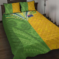 Cook Islands Language Week Quilt Bed Set Tatau Pattern and Rarotongan Alphabet - Polynesian Pride