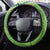 Cook Islands Language Week Steering Wheel Cover Tatau Pattern and Rarotongan Alphabet - Polynesian Pride