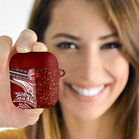 Tonga Language Week AirPods Case Ngatu Pattern and Tongan Alphabet - Polynesian Pride