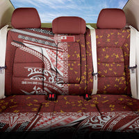 Tonga Language Week Back Car Seat Cover Ngatu Pattern and Tongan Alphabet - Polynesian Pride