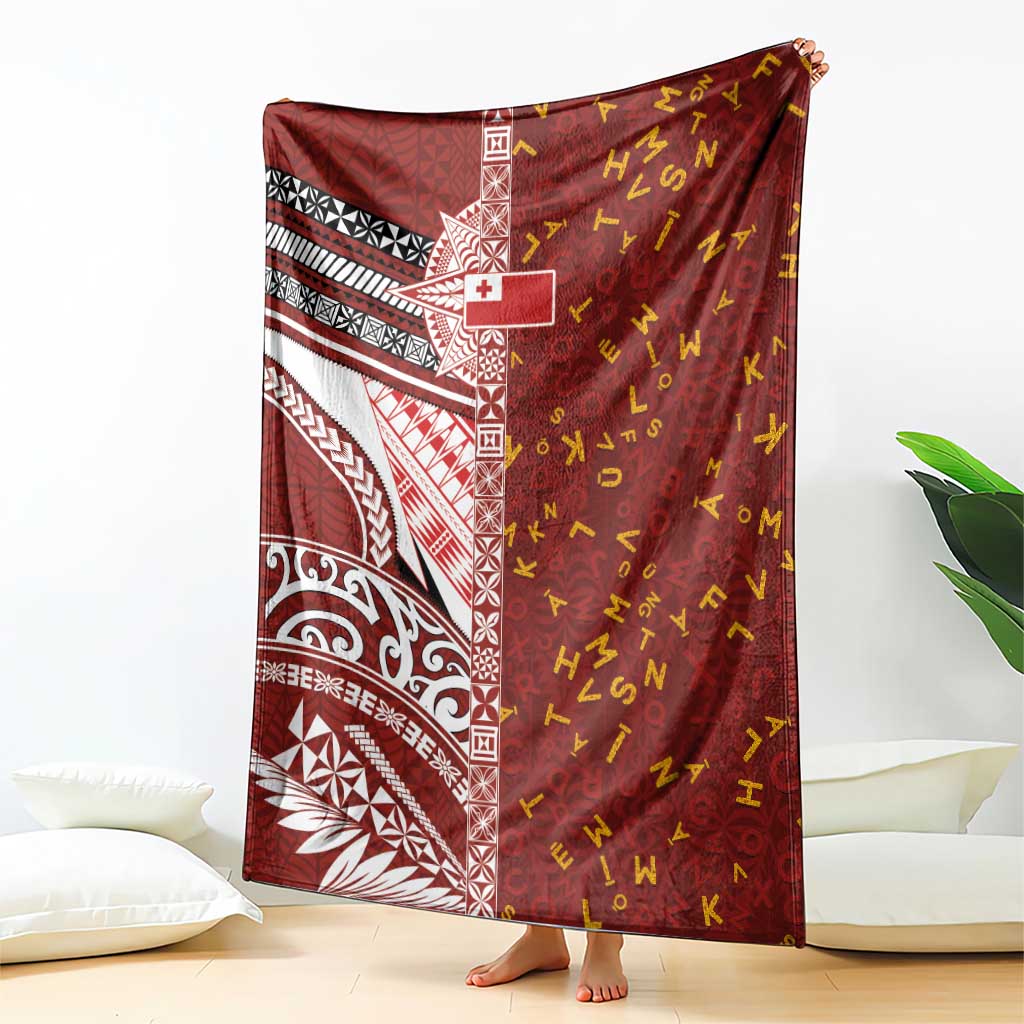 Tonga Language Week Blanket Ngatu Pattern and Tongan Alphabet - Polynesian Pride