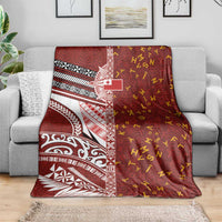 Tonga Language Week Blanket Ngatu Pattern and Tongan Alphabet - Polynesian Pride