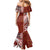 Tonga Language Week Family Matching Mermaid Dress and Hawaiian Shirt Ngatu Pattern and Tongan Alphabet - Polynesian Pride