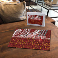 Tonga Language Week Puzzle Ngatu Pattern and Tongan Alphabet - Polynesian Pride