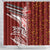 Tonga Language Week Shower Curtain Ngatu Pattern and Tongan Alphabet - Polynesian Pride