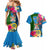 Personalised Malampa Fiji Day Couples Matching Mermaid Dress and Hawaiian Shirt Tropical Plants Mix Polynesian and Tapa Pattern LT03 - Polynesian Pride