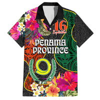 Penama Day Family Matching Off Shoulder Long Sleeve Dress and Hawaiian Shirt Proud To Be A Ni-Van Beauty Pacific Flower LT03 - Polynesian Pride
