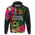 Penama Day Hoodie Proud To Be A Ni-Van Beauty Pacific Flower LT03 Black - Polynesian Pride