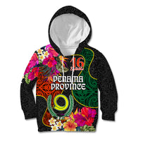 Penama Day Kid Hoodie Proud To Be A Ni-Van Beauty Pacific Flower LT03 Hoodie Black - Polynesian Pride