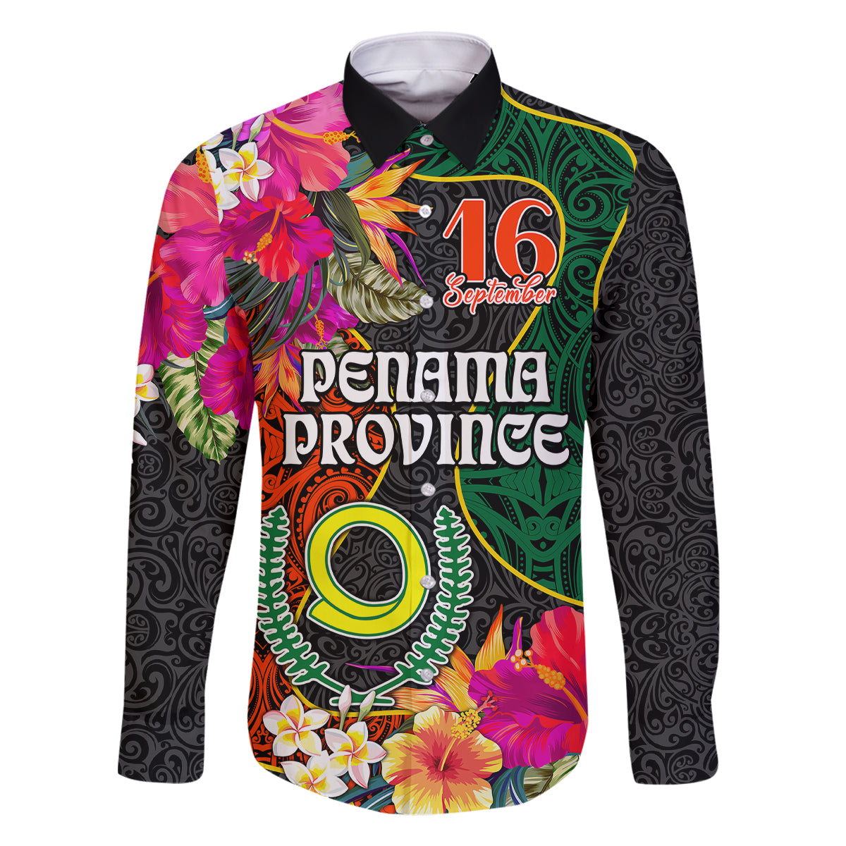 Personalised Penama Day Family Matching Off Shoulder Maxi Dress and Hawaiian Shirt Proud To Be A Ni-Van Beauty Pacific Flower LT03 - Polynesian Pride