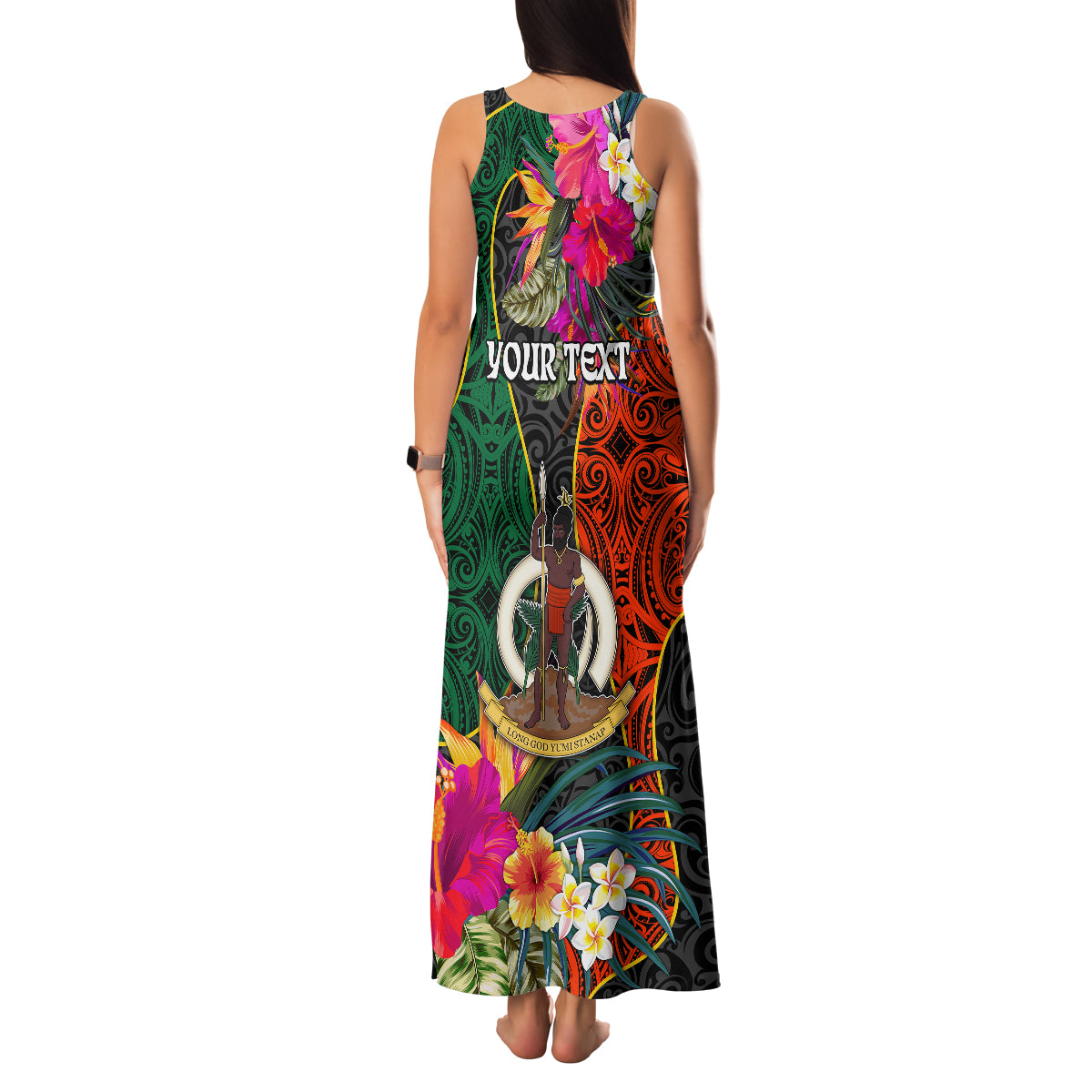Personalised Penama Day Family Matching Tank Maxi Dress and Hawaiian Shirt Proud To Be A Ni-Van Beauty Pacific Flower LT03 - Polynesian Pride
