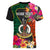 Personalised Penama Day Women V Neck T Shirt Proud To Be A Ni-Van Beauty Pacific Flower LT03 - Polynesian Pride