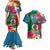 Sanma Day Couples Matching Mermaid Dress and Hawaiian Shirt Proud To Be A Ni-Van Beauty Pacific Flower LT03 - Polynesian Pride