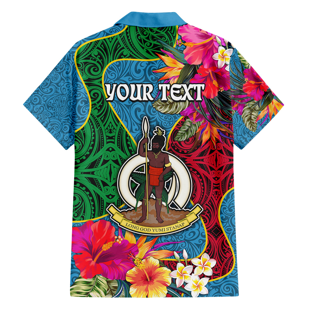 Personalised Sanma Day Family Matching Off Shoulder Short Dress and Hawaiian Shirt Proud To Be A Ni-Van Beauty Pacific Flower LT03 - Polynesian Pride