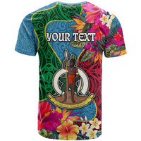 Personalised Sanma Day T Shirt Proud To Be A Ni-Van Beauty Pacific Flower LT03 - Polynesian Pride