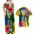 Malampa Day Couples Matching Off Shoulder Maxi Dress and Hawaiian Shirt Proud To Be A Ni-Van Beauty Pacific Flower LT03 - Polynesian Pride