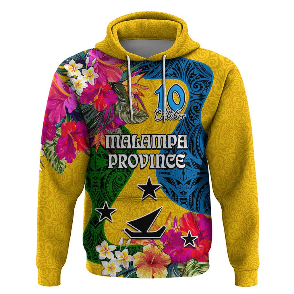 Malampa Day Hoodie Proud To Be A Ni-Van Beauty Pacific Flower LT03 Yellow - Polynesian Pride