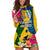 Malampa Day Hoodie Dress Proud To Be A Ni-Van Beauty Pacific Flower LT03 Yellow - Polynesian Pride