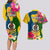 Personalised Malampa Day Couples Matching Long Sleeve Bodycon Dress and Hawaiian Shirt Proud To Be A Ni-Van Beauty Pacific Flower LT03 - Polynesian Pride