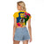 Personalised Malampa Day Raglan Cropped T Shirt Proud To Be A Ni-Van Beauty Pacific Flower LT03 - Polynesian Pride