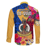 Torba Day Family Matching Off Shoulder Maxi Dress and Hawaiian Shirt Proud To Be A Ni-Van Beauty Pacific Flower LT03 - Polynesian Pride