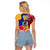 Torba Day Raglan Cropped T Shirt Proud To Be A Ni-Van Beauty Pacific Flower LT03 - Polynesian Pride