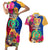 Personalised Torba Day Couples Matching Short Sleeve Bodycon Dress and Hawaiian Shirt Proud To Be A Ni-Van Beauty Pacific Flower LT03 Yellow - Polynesian Pride