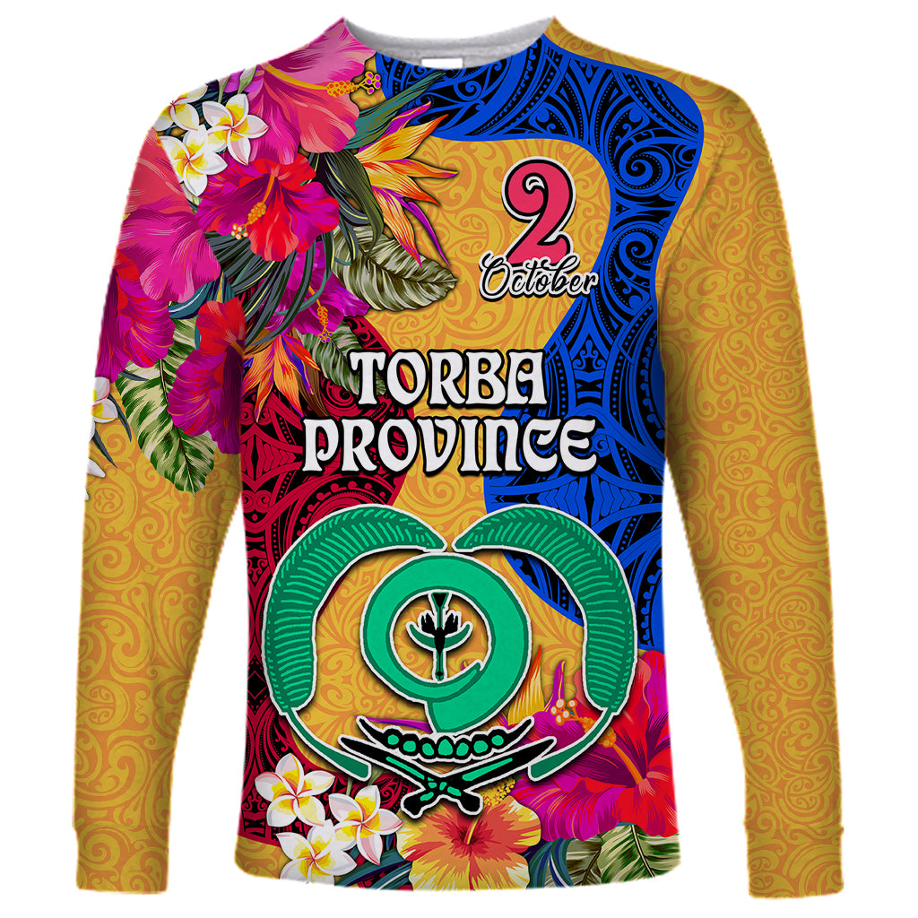 Personalised Torba Day Long Sleeve Shirt Proud To Be A Ni-Van Beauty Pacific Flower LT03 Unisex Yellow - Polynesian Pride