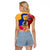 Personalised Torba Day Raglan Cropped T Shirt Proud To Be A Ni-Van Beauty Pacific Flower LT03 - Polynesian Pride