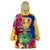 Personalised Torba Day Wearable Blanket Hoodie Proud To Be A Ni-Van Beauty Pacific Flower LT03 One Size Yellow - Polynesian Pride