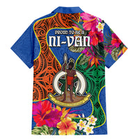 Tafea Day Family Matching Mermaid Dress and Hawaiian Shirt Proud To Be A Ni-Van Beauty Pacific Flower LT03 - Polynesian Pride